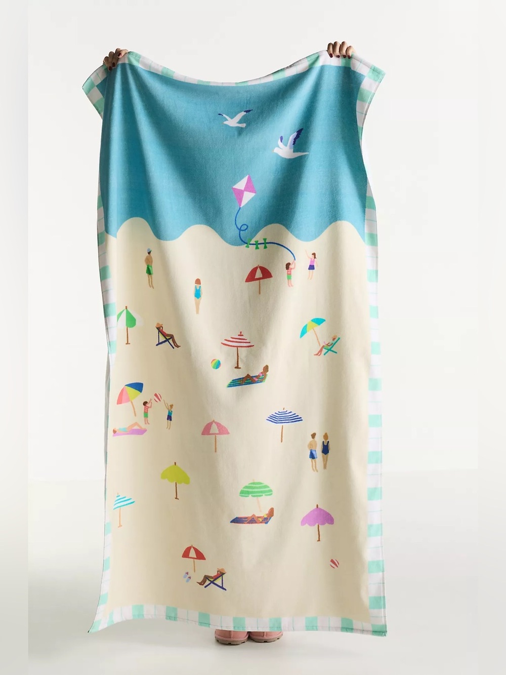 Anthropologie Cotton Printed Beach Towel NWT 40" x 70"